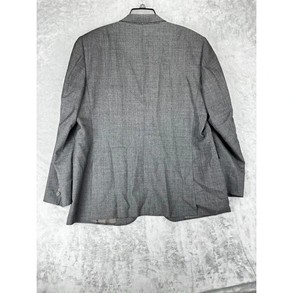 Canali Mens Suit 58R Gray Wool 2 Pieces Italy Travel Silk Lined made in Italy